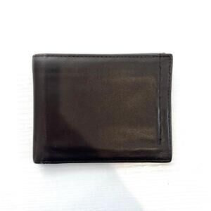 Bosca Essentials Brown Leather Bifold Wallet Men’s Slim Card ID Slot Classic